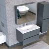Evora - Evora 80 cm Meuble bas 2 Tiroir, Blanc