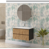 Bram - Atlantique, Bram 80 cm Armoire miroir (pour 100 cm et 80 cm Meuble de bas)